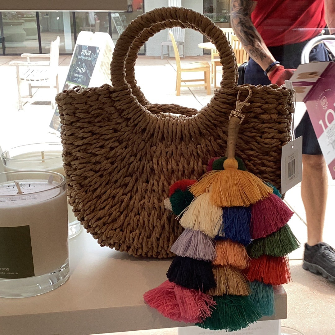 Handbag-Straw Clutch & Crossbody