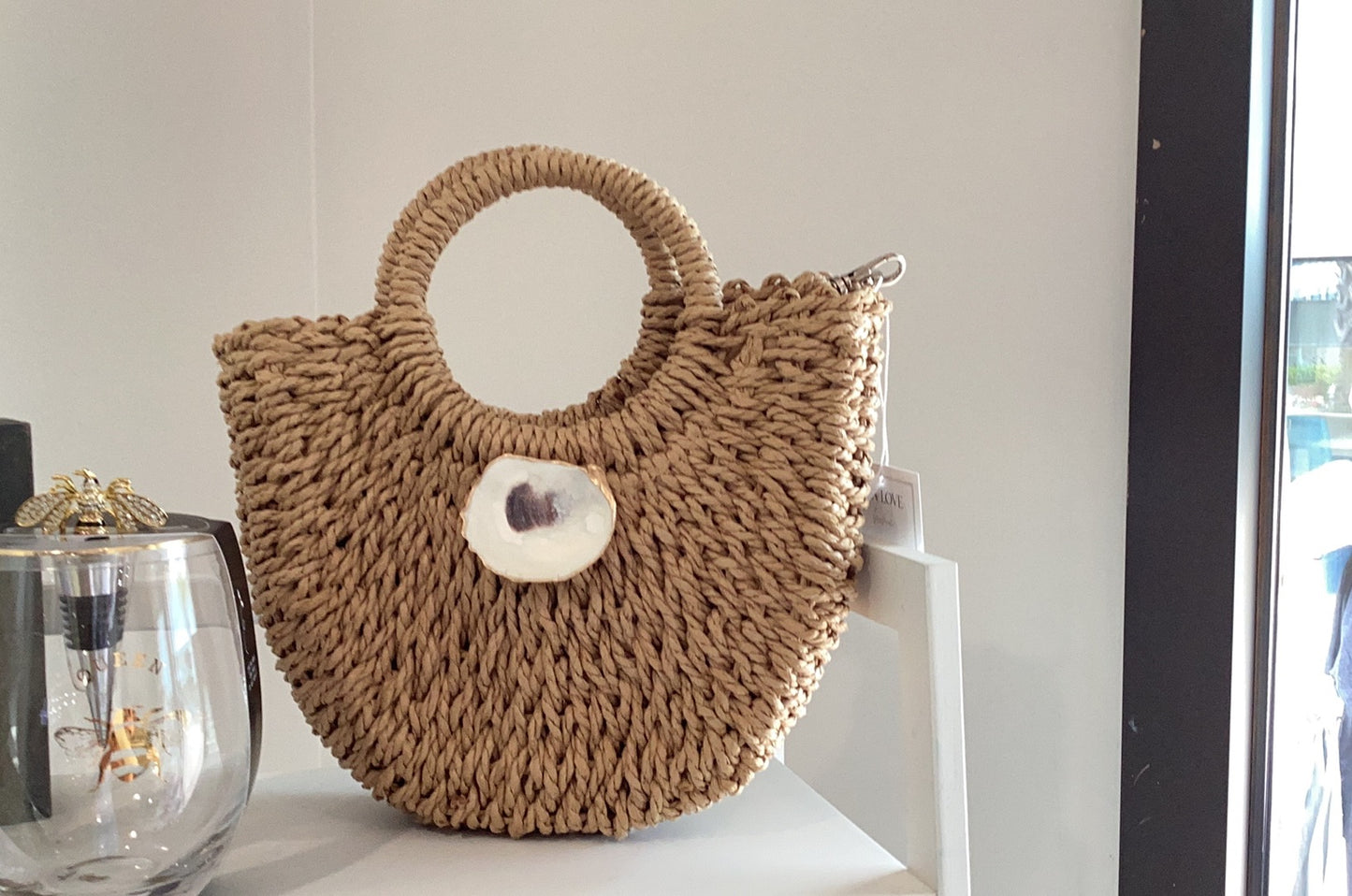Handbag-Straw Clutch & Crossbody