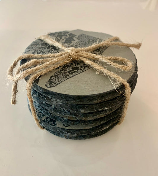 Fire & Pine Custom Map Coasters