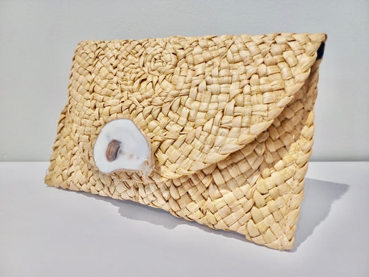 Handbag-Straw Clutch & Crossbody