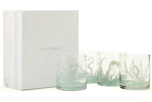 Ocean Water Double Old-Fashioned Glasses in Gift Box
