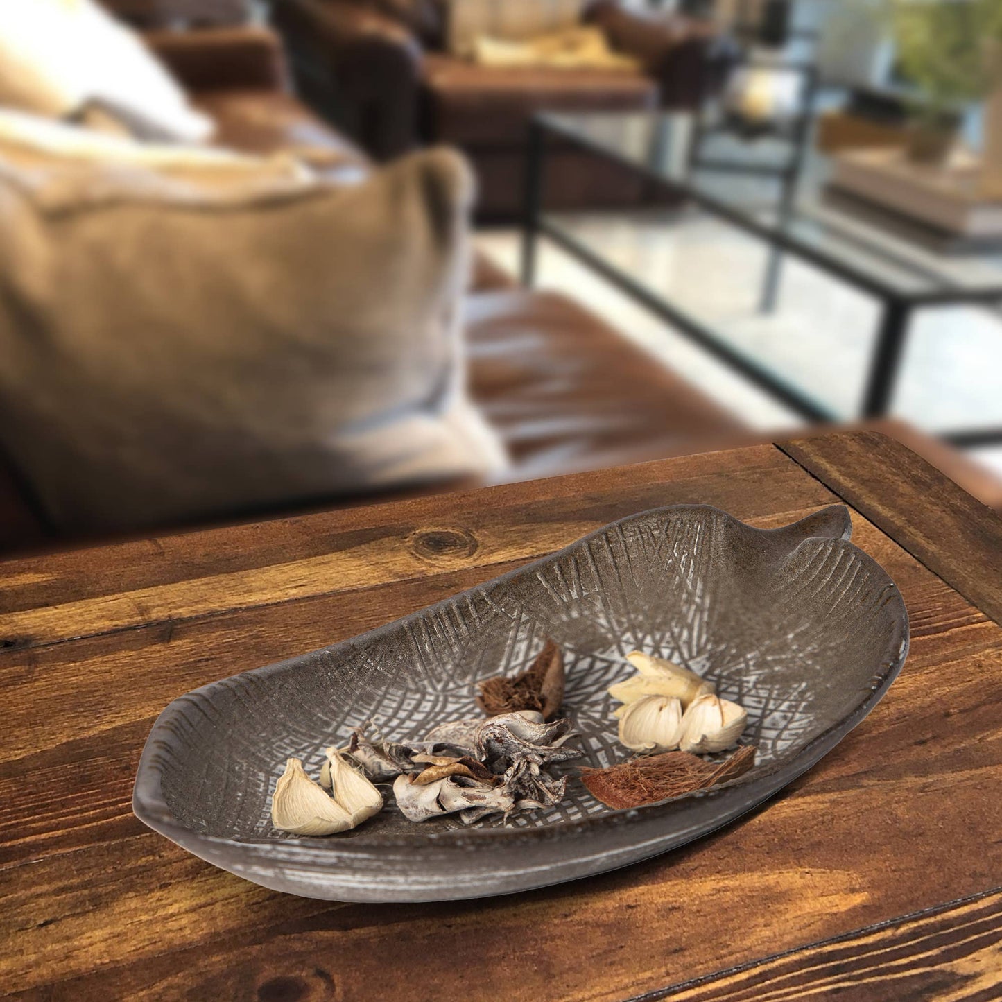 Leaf Wood Tray