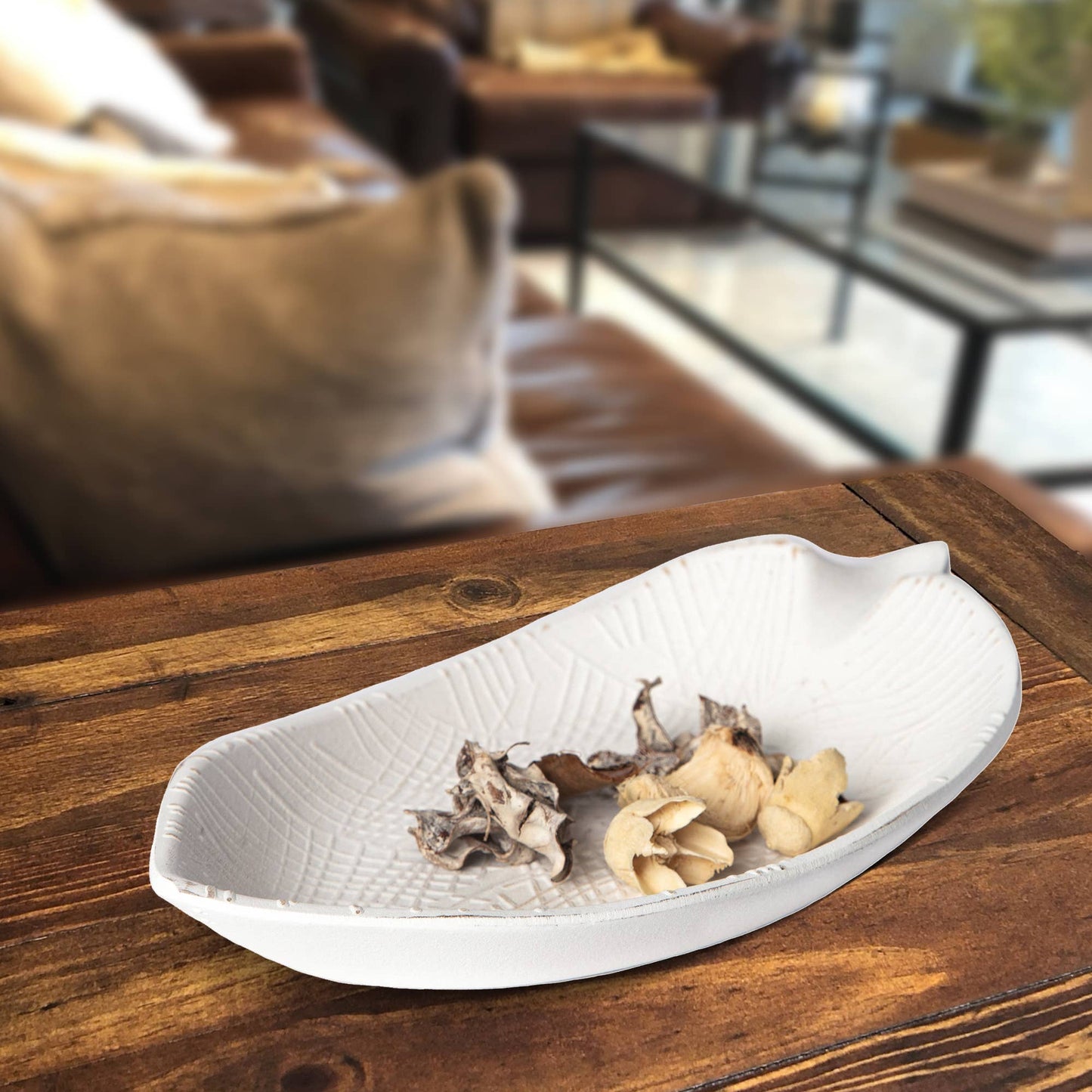 Leaf Wood Tray