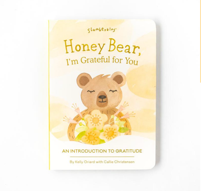 Honey Bear Snuggler + Intro Book - Gratitude SlumberKins