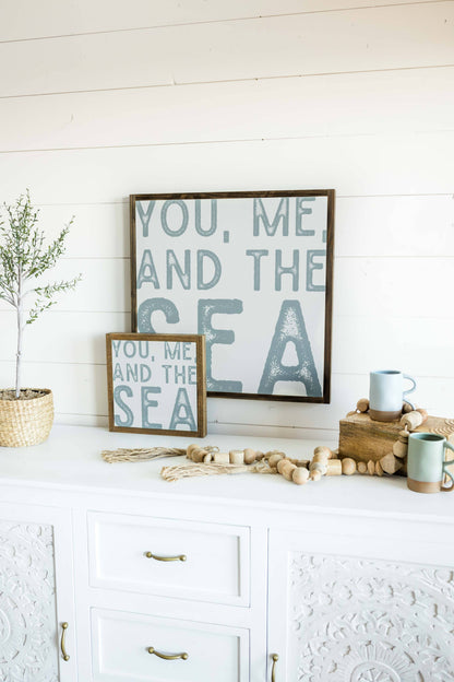 You, Me, Sea | Word Art Sign
