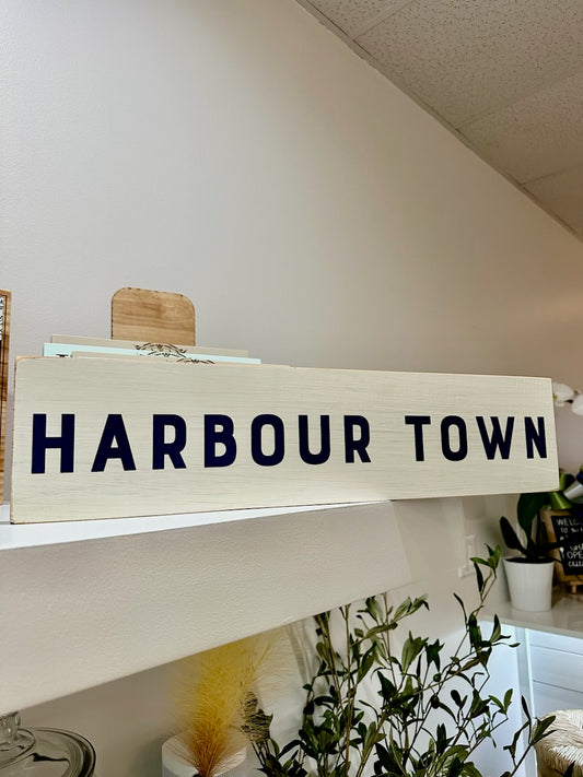 HARBOUR TOWN  Barn Wood Sign