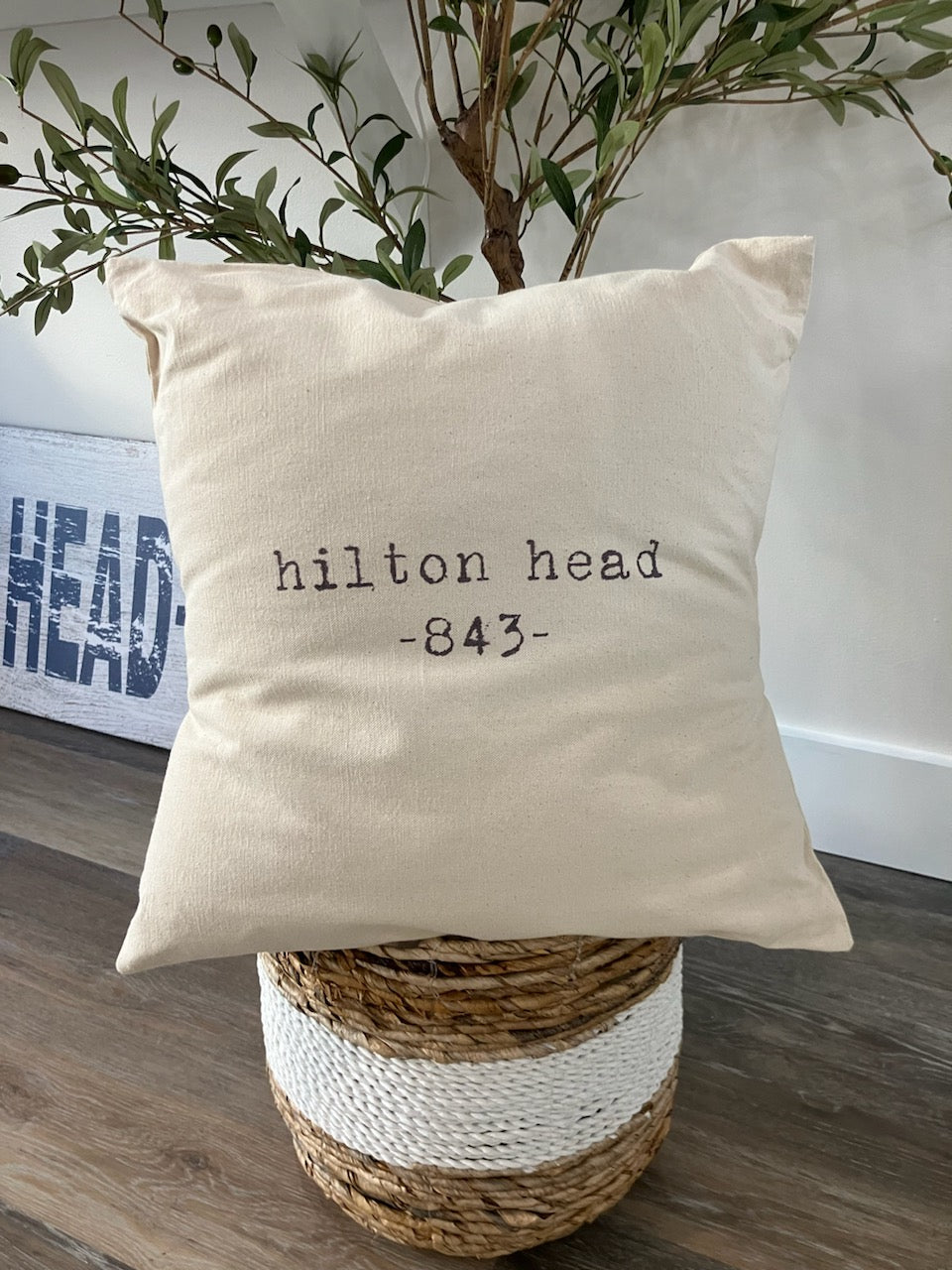 HILTON HEAD 843 Canvas Pillow