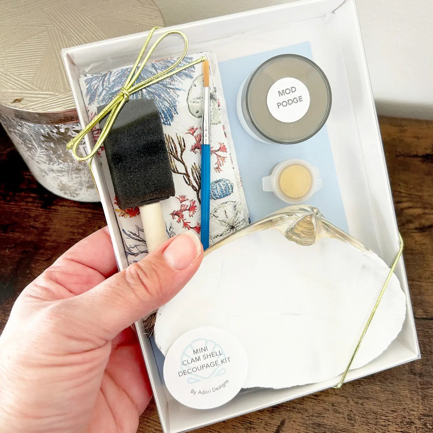 DIY Clam Shell Decoupage Kit