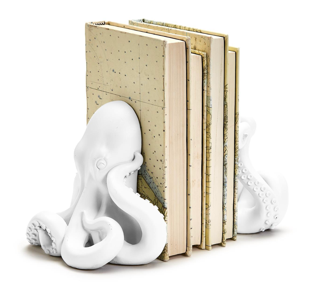 Octopus 2 Pc Bookend Set - Resin