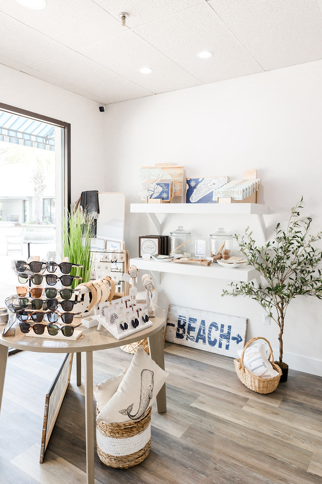 Coastal-inspired home and personal care products in the Sea Love boutique