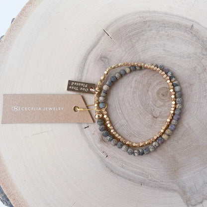 Gemstone Wrap Bracelet or Necklace