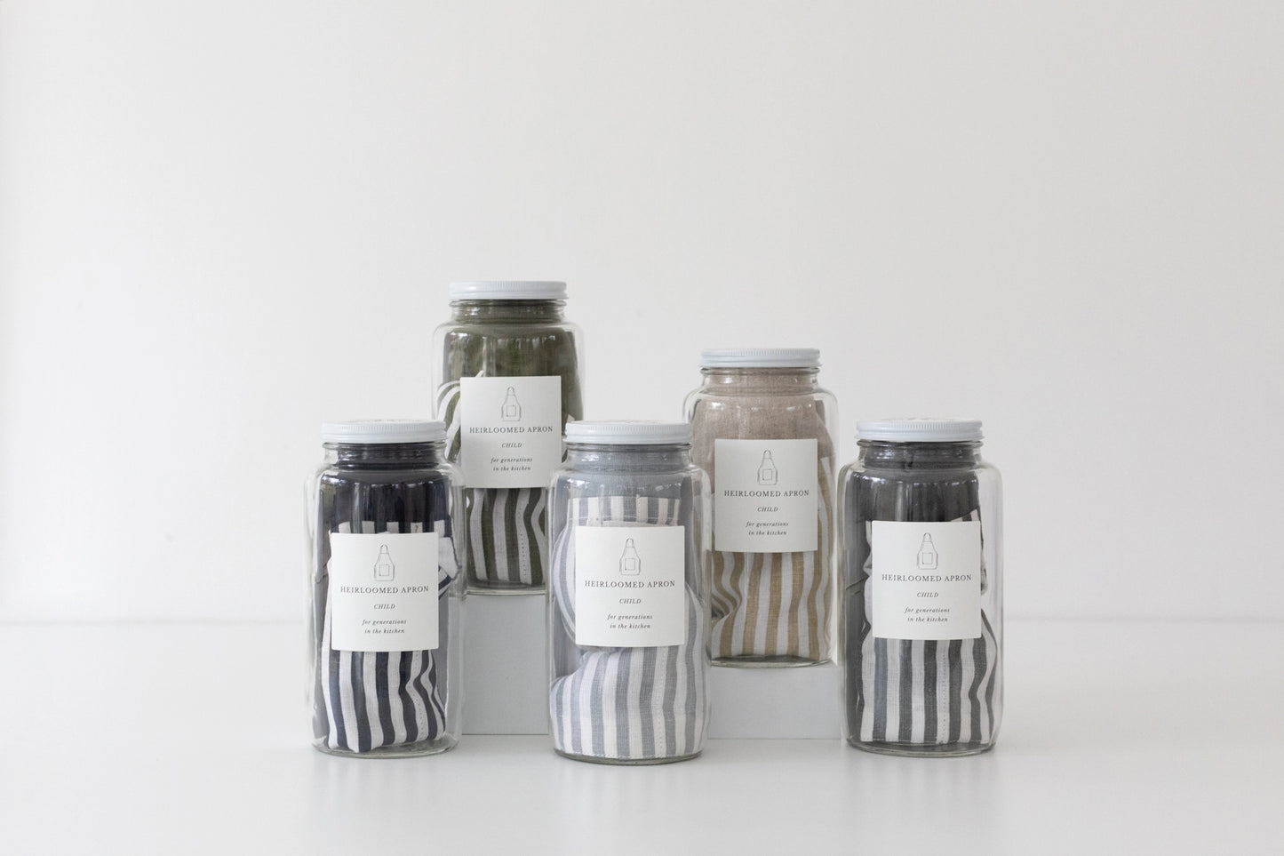Keepsake Jar Linen Child Apron