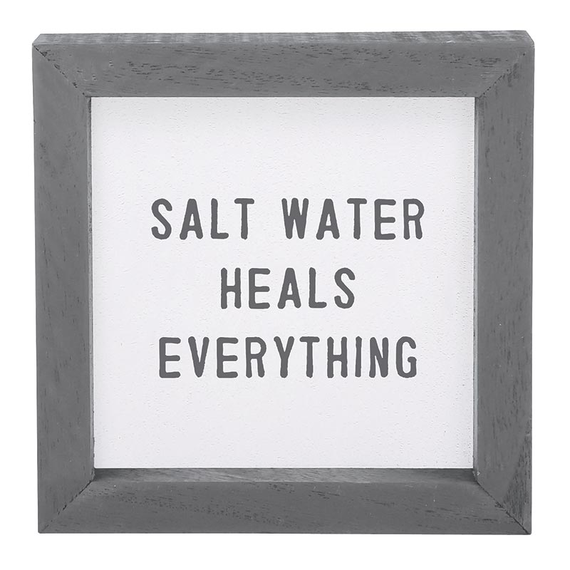 Salt Water Heals Everything Picture Frame