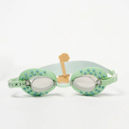 Kids Swim Goggles Shred Turtle Aqua